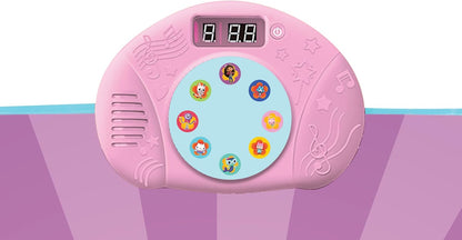 LEXIBOOK, Casa de Bonecas da Gabby, Tapete Eletrônico para Pista de Dança, Teclas Iluminadas, Alto-falante Integrado, Roxo, DM10GDH