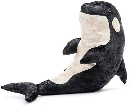 Jellycat Decoração de pelúcia colecionável exclusiva da USA em forma de baleia orca