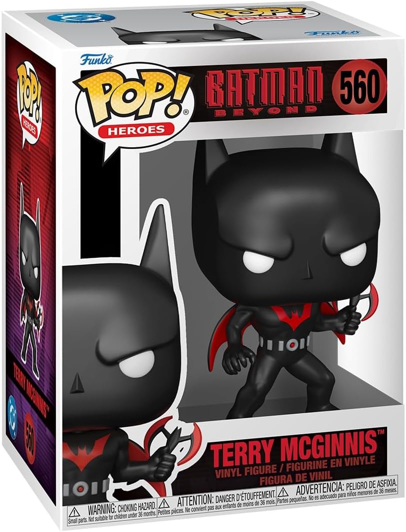 Funko Pop! Heroes: Batman Beyond - Terry McGinnis McGuinnes - Probabilidade de 1/6 para variante rara de Chase - DC Comics - Figura colecionável de vinil - Ideia para presente - Produtos oficiais - Brinquedos para crianças e adultos