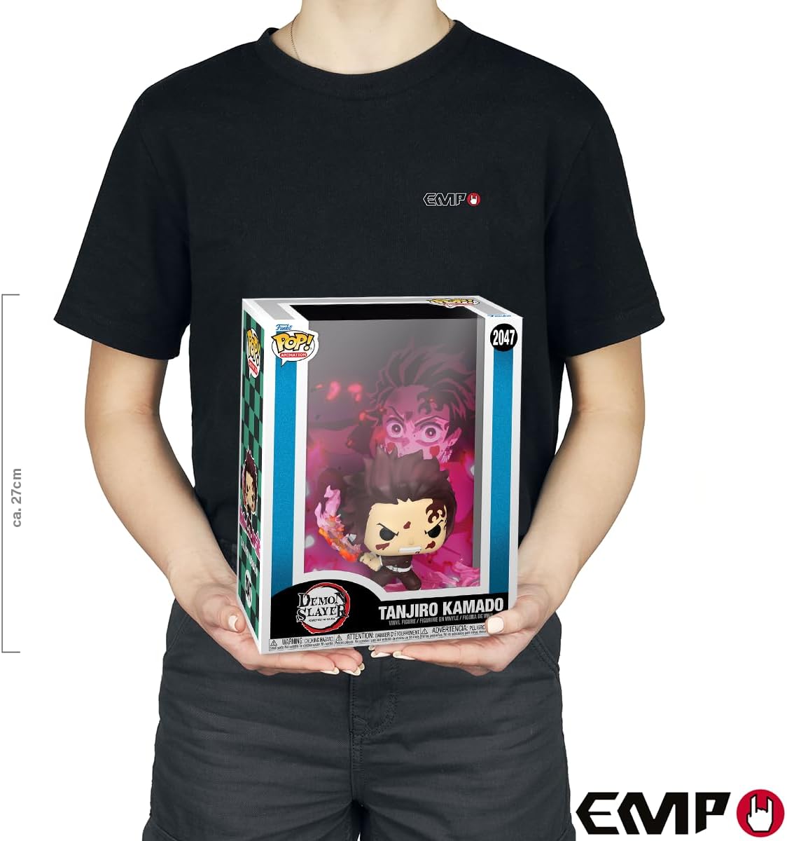 Funko Pop!: 2047 Demon Slayer - Tanjiro Capa do jogo - Figura colecionável de vinil - Ideia para presente - Produtos oficiais - Brinquedos para crianças e adultos - Fãs de anime - Figura modelo para colecionadores e exposição