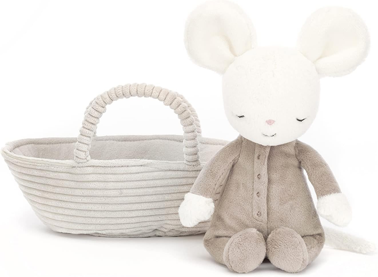 Jellycat Decoração de pelúcia colecionável EEYORE Rock-A-Bye Mouse