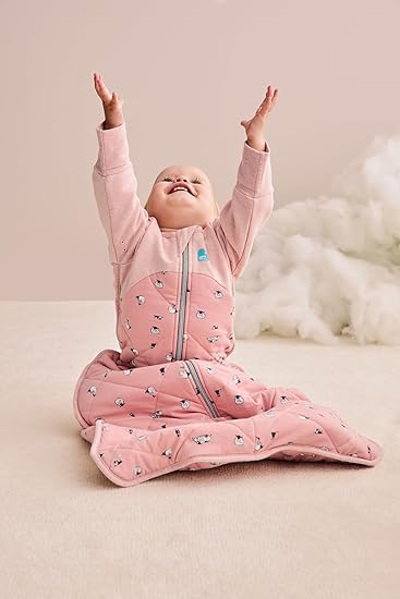Love To Dream™ Saco de dormir | Cobertor e edredom vestível de manga comprida e leve | 2,5 Tog Ideal para inverno e outono (16–20 °C) | Algodão lavável à máquina e zíper duplo