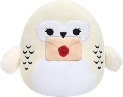 Squishmallows Pelúcia Original “Harry Potter” Hedwig com Carta (8 polegadas/aprox. 20 cm) – Pelúcia Oficial Ultrasoft da Jazwares (Pequena)