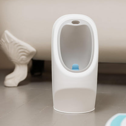 Nuby My Real Urinal Potty Training Toilet para meninos com botão de descarga realista e som para bebês e crianças, branco