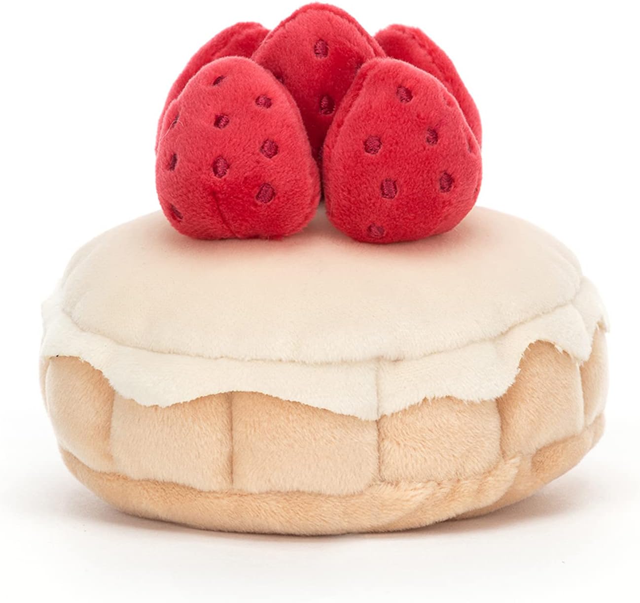 Jellycat Pretty Patisserie Tarte au Fraises Decoração de pelúcia colecionável