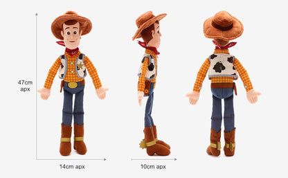 Disney Brinquedo de Pelúcia Woody Oficial da Store, Toy Story, 47 cm/18”, Personagem de Pelúcia Macio e Aconchegante, Cowboy Clássico com Traje Icônico, Detalhes Bordados e Acabamento com Toque Suave