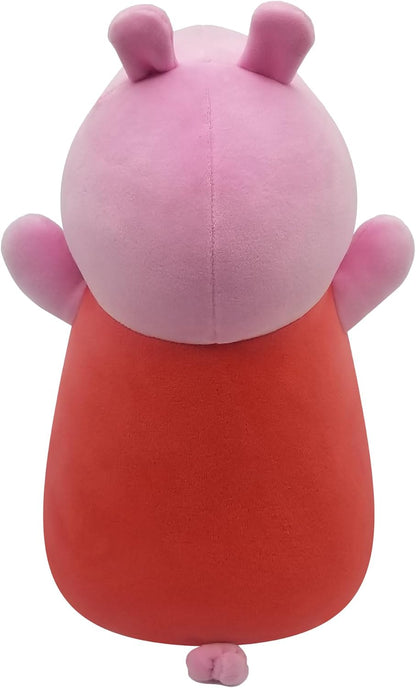 SQUISHMALLOWS SQPP00004 Peluche oficial de Peppa Pig, tamaño mediano, ultra suave, 10 pulgadas, M, rosa