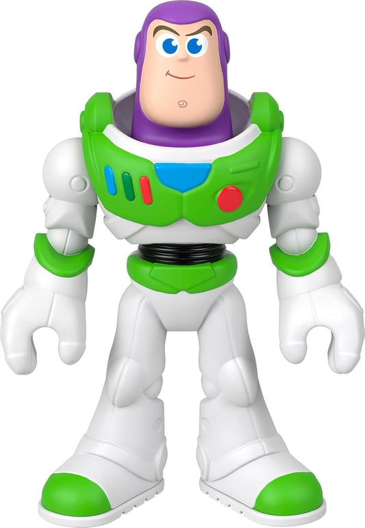 Fisher-Price Figura de ação Buzz Lightyear Imaginext XL de 23 cm da, com articulação e visual icônico do filme, inspirada em Toy Story da Disney e Pixar (os personagens podem variar), JMD32