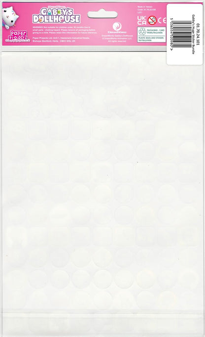 Pacote Gigante de Adesivos Casa de Bonecas da Gabby da Paper Projects | Pacote Completo para Scrapbooking e Decoração | Reutilizável em Superfícies Não Porosas, Rosa