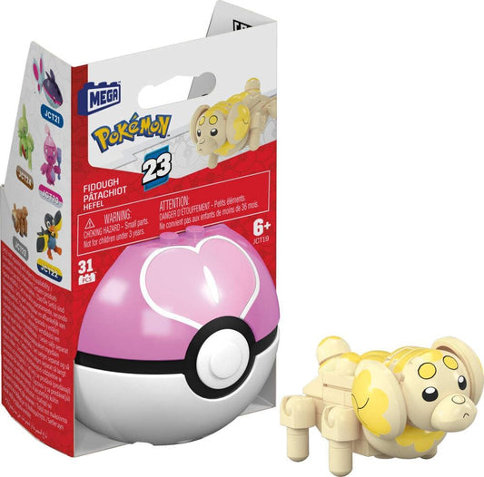 MEGA Pokémon Juguete de Construção Pokébola Colecionável Fidough