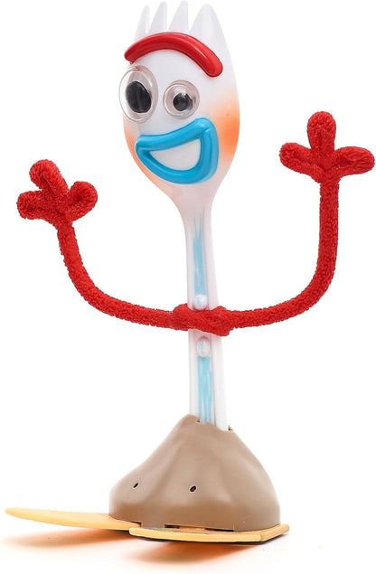 Disney Boneco de ação interativo e falante Forky, oficial da Store, do filme Toy Story da Pixar, 18 cm/7 polegadas, com mais de 15 frases em inglês, interage com outros personagens, para crianças a partir de 3 anos.