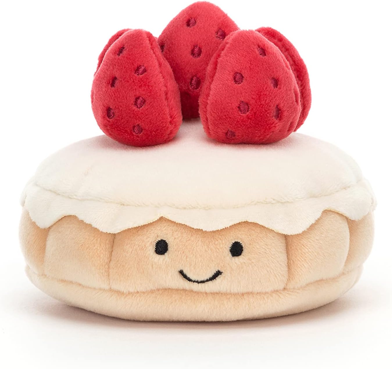 Jellycat Pretty Patisserie Tarte au Fraises Decoração de pelúcia colecionável
