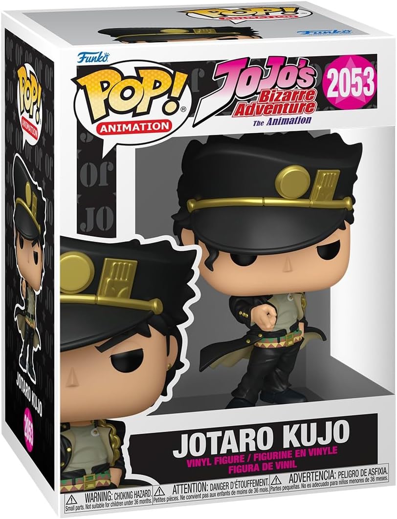 Funko Pop! Animation: JoJo's - Jotaro Kujo - JoJo's Bizarre Adventure - Figura de vinil colecionável - Ideia para presente - Produtos oficiais - Brinquedos para crianças e adultos - Fãs de anime - Figura modelo para colecionadores