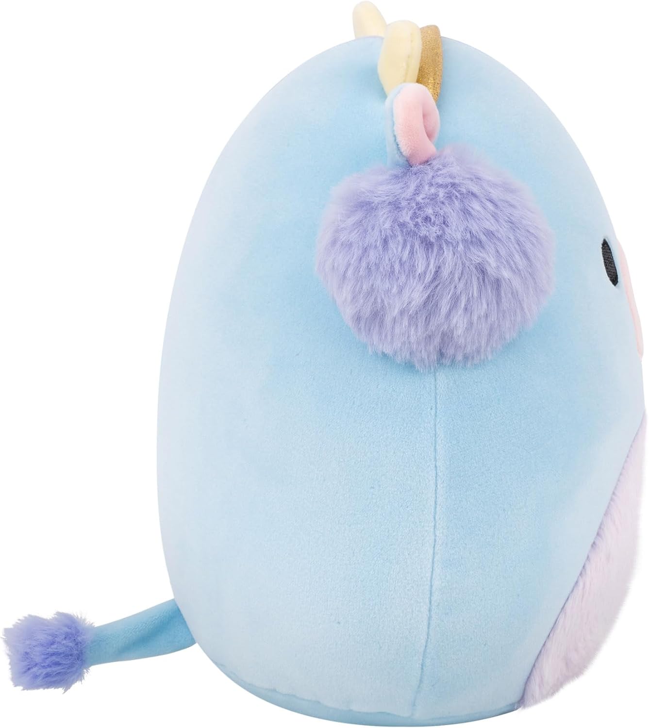 Squishmallows Original Clayton, a Vaca Azul de 19 cm com Protetores de Orelha, Pelúcia de Natal | Brinquedo de Pelúcia Colecionável e Fofo, Brinquedo Macio para Crianças, Ursinhos de Pelúcia Adoráveis