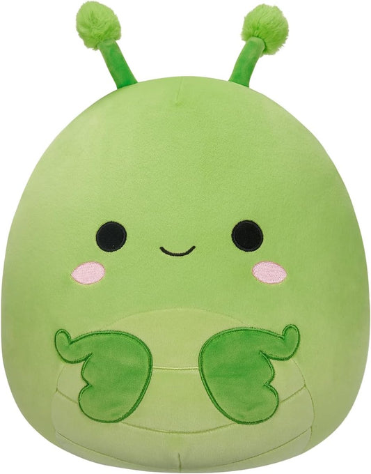 Squishmallows SQCR05427 Trenton, la mantis religiosa verde con alas de purpurina, 12 pulgadas, multicolor
