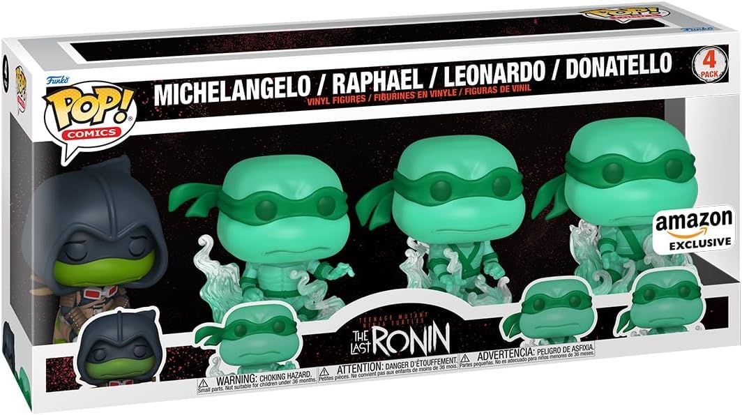 Funko Pop! Comics: Tartarugas Ninja Mutantes Adolescentes - Brothers 4PK - TMNT Comics - Figura colecionável de vinil - Ideia para presente - Produtos oficiais - Brinquedo para crianças e adultos