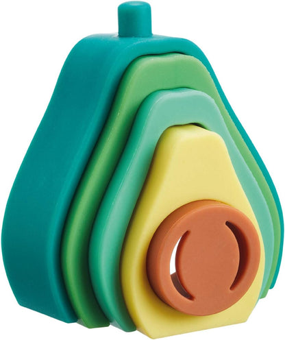 Nuby Brinquedo de dentição empilhável de abacate, multicolorido, tamanho único