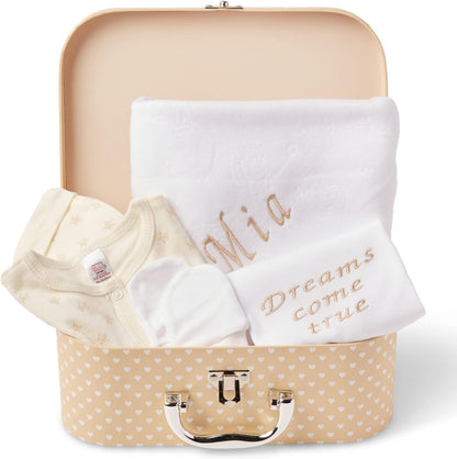 Ellabellaboo Presentes personalizados para bebês meninos - Presentes para recém-nascidos, Conjunto de presentes personalizados para bebês - Presentes para recém-nascidos