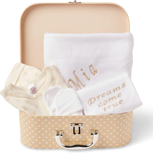 Ellabellaboo Presentes personalizados para bebês meninos - Presentes para recém-nascidos, Conjunto de presentes personalizados para bebês - Presentes para recém-nascidos
