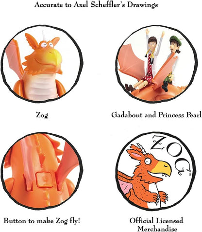 WOW! STUFF Zog e os Doutores Voadores - Conjunto de Histórias | Bonecos de Ação Articulados Colecionáveis | Brinquedos e Presentes Oficiais da Julia Donaldson e Axel Scheffler Books and Films