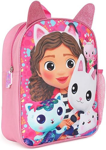 Gabby's Dollhouse Mochila infantil, mochila escolar, mochila rosa