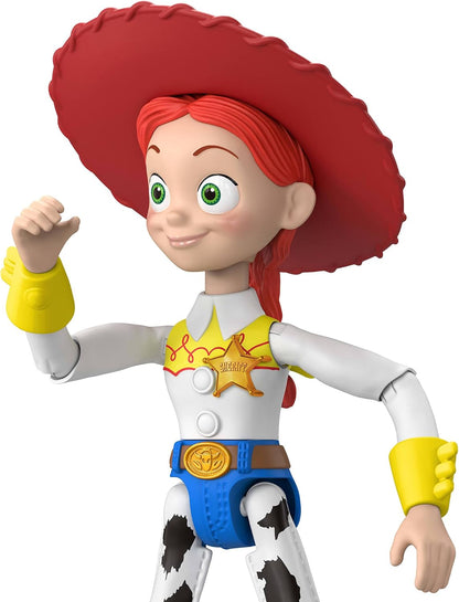 Mattel Boneco de Ação Jessie de Toy Story 5 (Disney e Pixar/) | Escala de 7 polegadas, personagem icônico, mais de 8 pontos de articulação, design fiel ao filme, JKV16