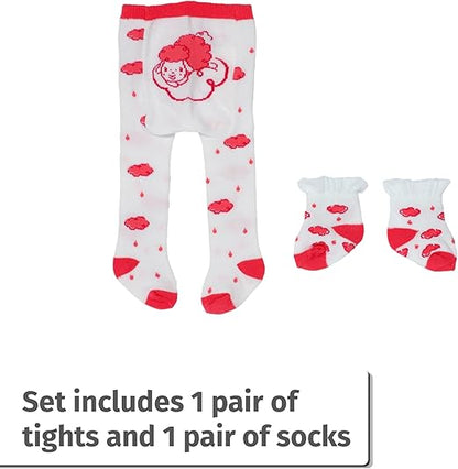 Baby Annabell Meias e collants em dois modelos sortidos para bonecas de 43 cm, pacote com 1 collant e 1 par de meias para boneca, para crianças a partir de 3 anos, 710807 Zapf Creation