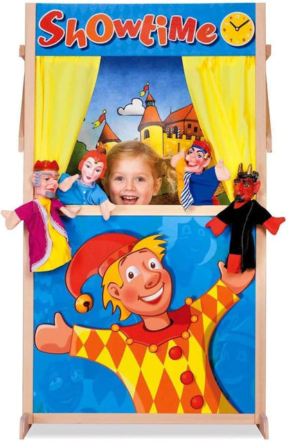 Eichhorn Cabine de teatro de fantoches de madeira (multicolorida)