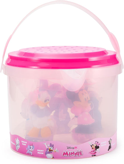 Disney Conjunto de brinquedos para banho oficial da Minnie Mouse e seus amigos da Store – Inclui balde e 5 figuras.
