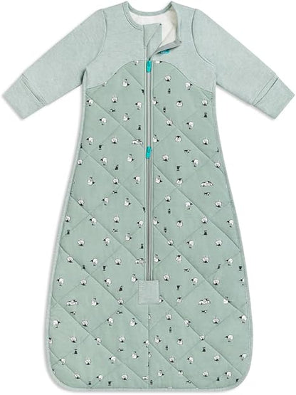 Love To Dream™ Saco de dormir | Cobertor e edredom vestível de manga comprida e leve | 2,5 Tog Ideal para inverno e outono (16–20 °C) | Algodão lavável à máquina e zíper duplo