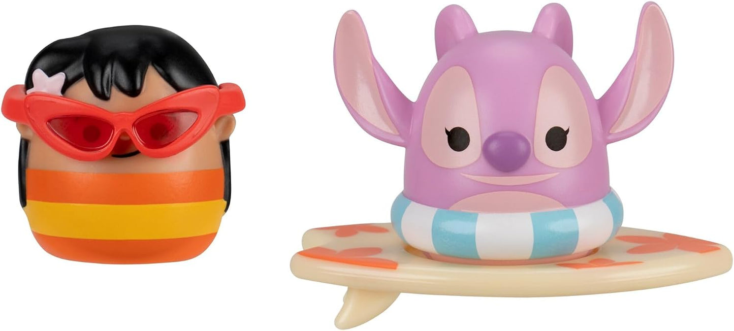 Squish-a-longs Pacote com 6 Mini-Squish + Acessório Disney Stitch (Surfside Splash)