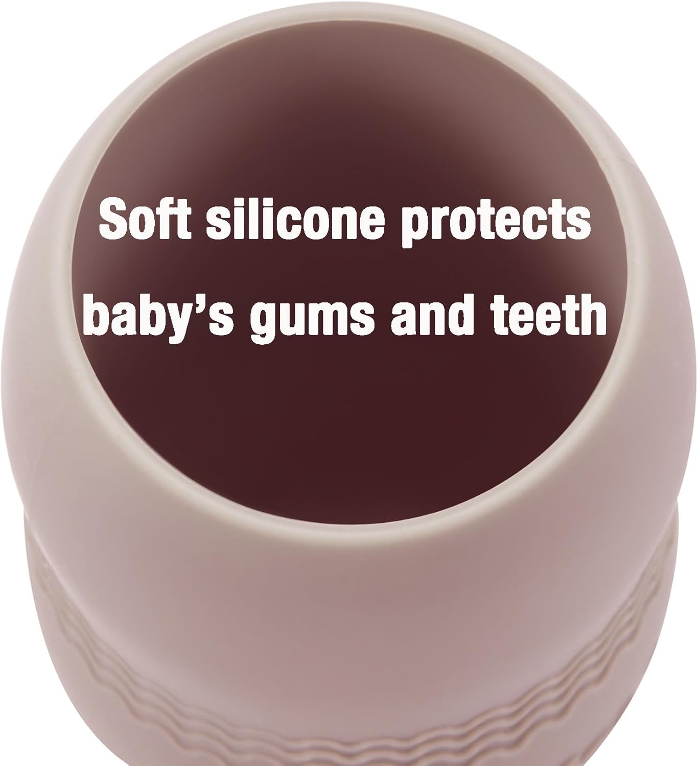 PandaEar Conjunto de 3 Copos de Silicone para Bebês de 6 a 12 Meses | Copos Pequenos e Abertos para Crianças | Copo de Treinamento de Silicone Resistente e Inquebrável para Introdução Alimentar e Introdução