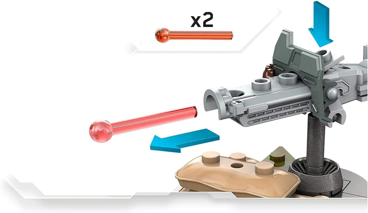 Mega Halo Construx Fireteam Caslte Action Figure 125 peças Conjunto de brinquedos