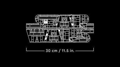 LEGO Star Wars 75407 Logotipo Star Wars em Peças - Conjunto de Construção Colecionável para Adultos - Kit de Modelo Icônico da Cultura Pop - Peça de Exibição para Casa ou Escritório - Ideia de Presente para Fãs Adultos e Adolescentes