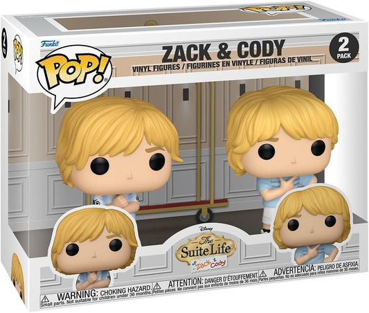 Funko Pop! Disney: Zack & Cody Martin: Gêmeos em Ação (pacote com 2) - Zack & Cody Martin - Figura de Vinil Colecionável - Ideia de Presente - Produtos Oficiais - Brinquedos para Crianças e Adultos - Fãs de Cinema