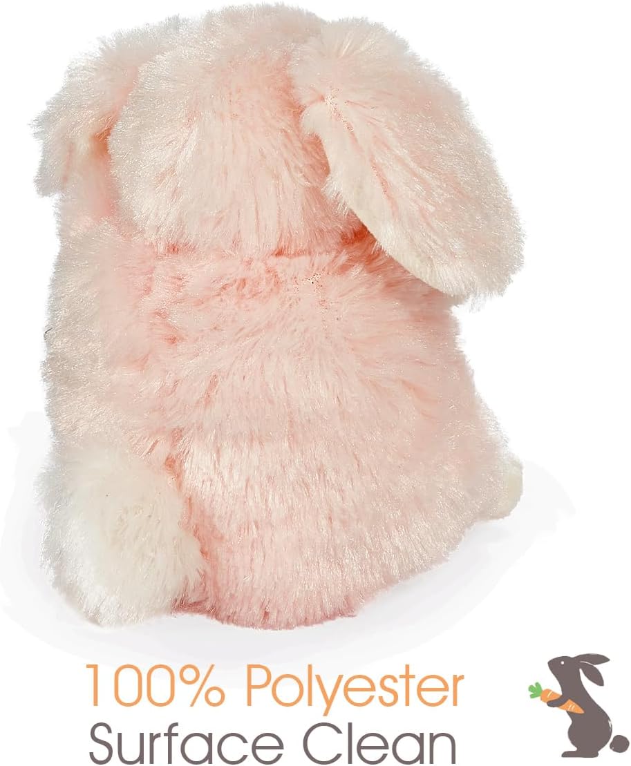 BUNNIES BY THE BAY Coelhinho Rosa da Wee Friends Petal | Ursinho de Pelúcia Coelhinho Rosa | Pelúcia Super Macia | 18cm de Altura | Brinquedo de Pelúcia para Bebê | O Primeiro Presente de Pelúcia Perfeito para Bebê