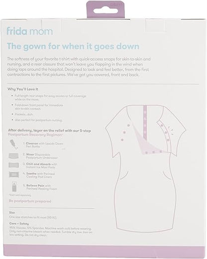 Frida Bata para parto e amamentação de bebês | Fácil encaixe, sem etiqueta, acesso pele a pele para enfermagem e cobertura total nas costas