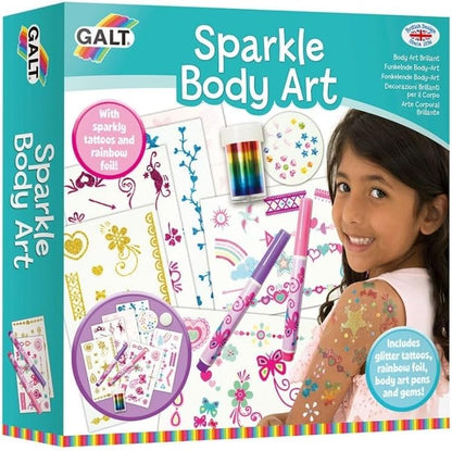 Galt Toys, Sparkle Body Art, Kits de artesanato para crianças, a partir de 6 anos