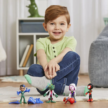 Pacote de Coleção de Dinossauros SAF do Homem-Aranha e seus Incríveis Amigos