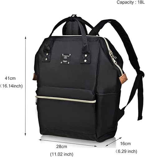 Bebamour Mochila informal para ordenador portátil, mochila para mujer y hombre, mochila para ordenador portátil de 15,6 pulgadas, mochila escolar impermeable para viajes/negocios/universidad/computadora
