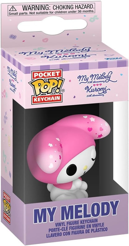 Funko Pop! Chaveiro K/Mystery Mini - My Melody - Chaveiro Hello Kitty - Mini Figura Colecionável - Presente de Natal - Ideia de Presente - Produtos Oficiais - Fãs de Anime - Decoração de Mochila