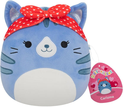 Squishmallows Pelúcia Original Carizma, o Gato Tabby Azul de 19 cm - Dia dos Namorados