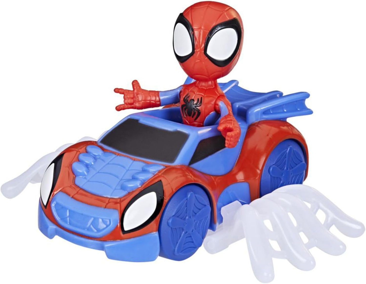 Homem-Aranha e seus amigos incríveis - Brinquedo Marvel Homem-Aranha Web Crawler, figura de ação do Homem-Aranha e veículo incluídos - Brinquedos pré-escolares