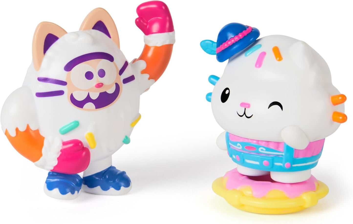 Casa de Bonecas da Gabby: O Filme, Cakey Cat e Cookie Bobby, Figuras de Brinquedo com 2 Acessórios, Brinquedos Infantis para Meninas e Meninos a partir de 3 Anos