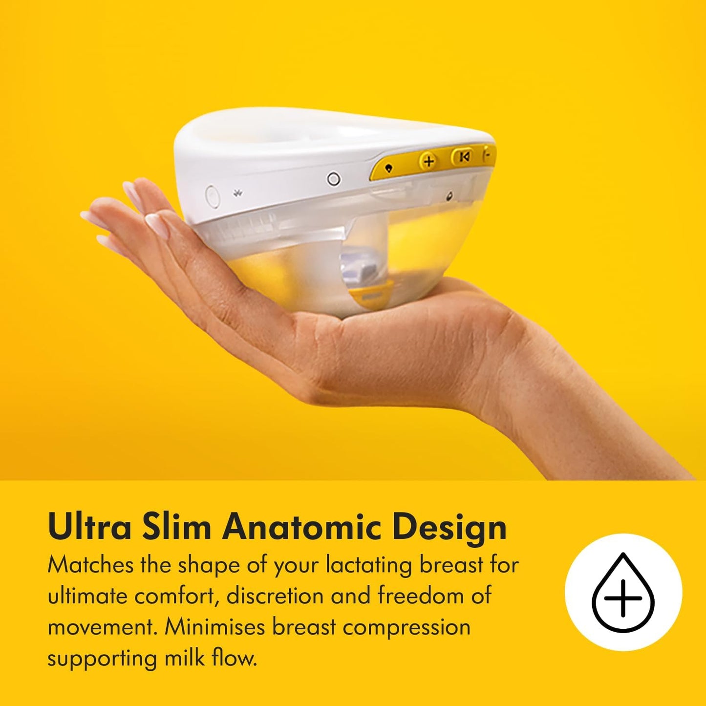 Bomba tira-leite portátil Medela Magic InBra, com tecnologia Fluidfeel, conectividade com aplicativo inteligente e controle avançado por sensores. Ultraleve, silenciosa e de nível hospitalar.