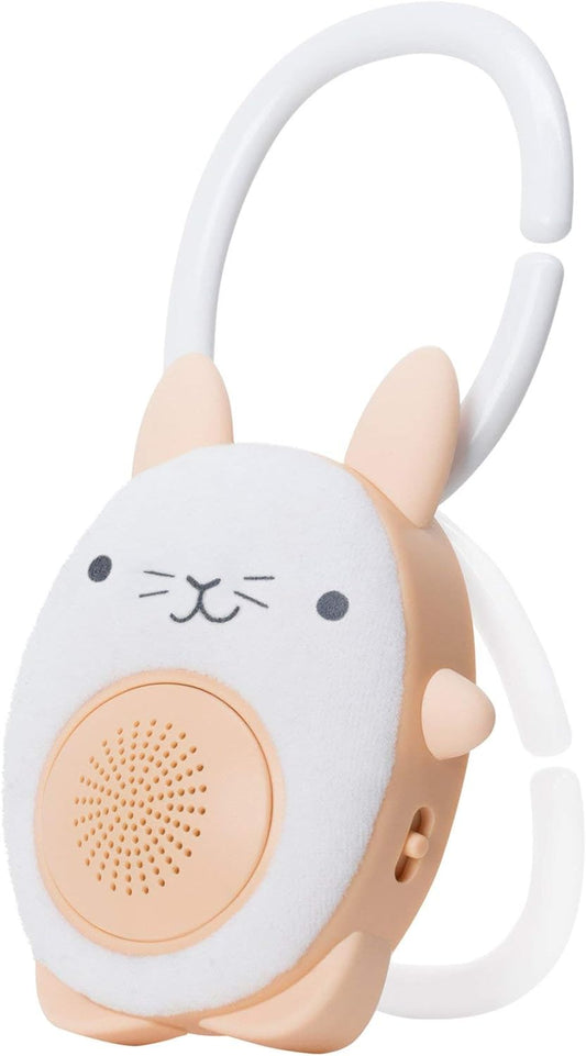 SoundBub de WavHello, máquina de ruido blanco y altavoz Bluetooth | Chupete con Sonido para Bebé Portátil y Recargable - Bella The Bunny, Blanco