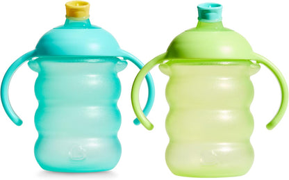 Munchkin Copo com Bico Click Lock | Kit com 2 | 6m+ | 236 ml | Azul/Verde