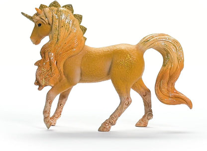 Schleich 70822 BAYALA Apollon Unicorn Stallion Figurine para maiores de 5 anos, marrom dourado
