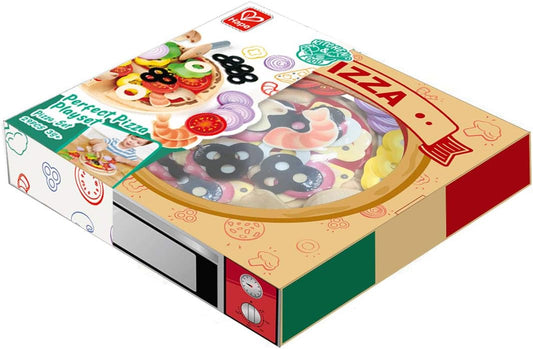 Hape E3173 Juego de pizza con muchos ingredientes, negro
