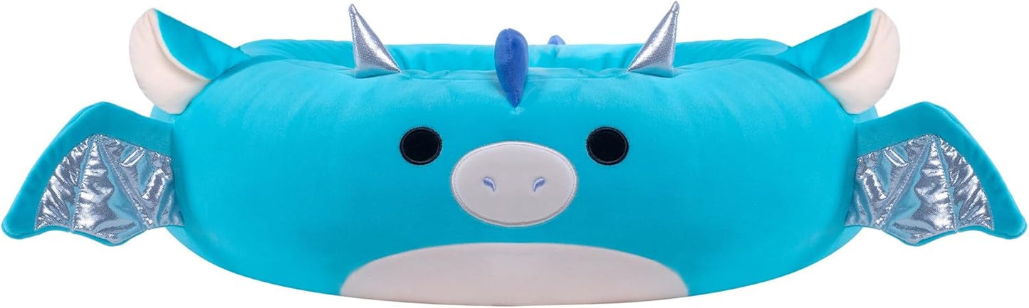 Squishmallows Cama para animais de estimação original de 24 polegadas Tatiana the Dragon – Cama de pelúcia oficial ultramacia de tamanho médio para animais de estimação